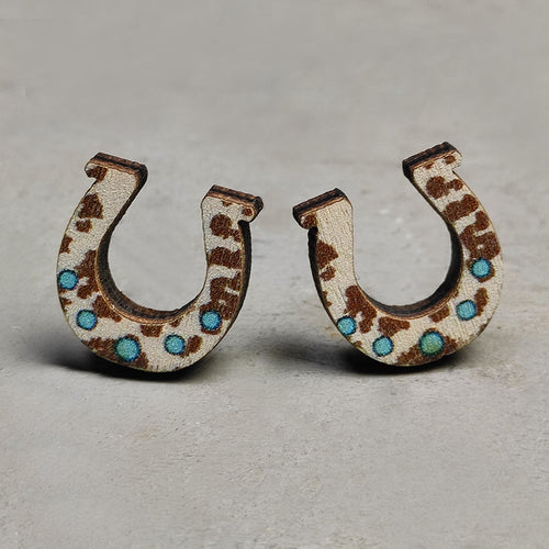 Heather Horseshoe Earrings