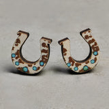 Heather Horseshoe Earrings