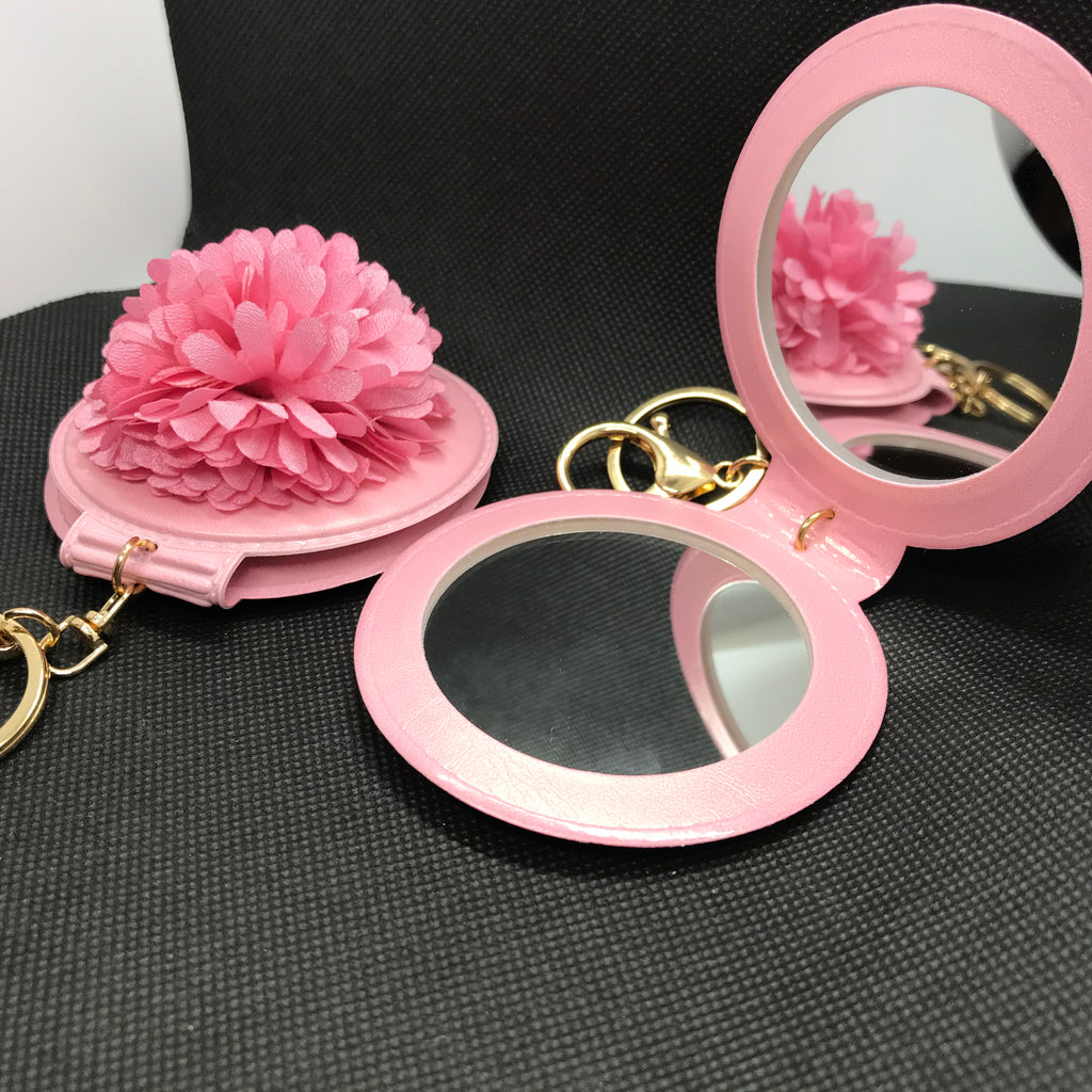 Flower Mirror Keychain