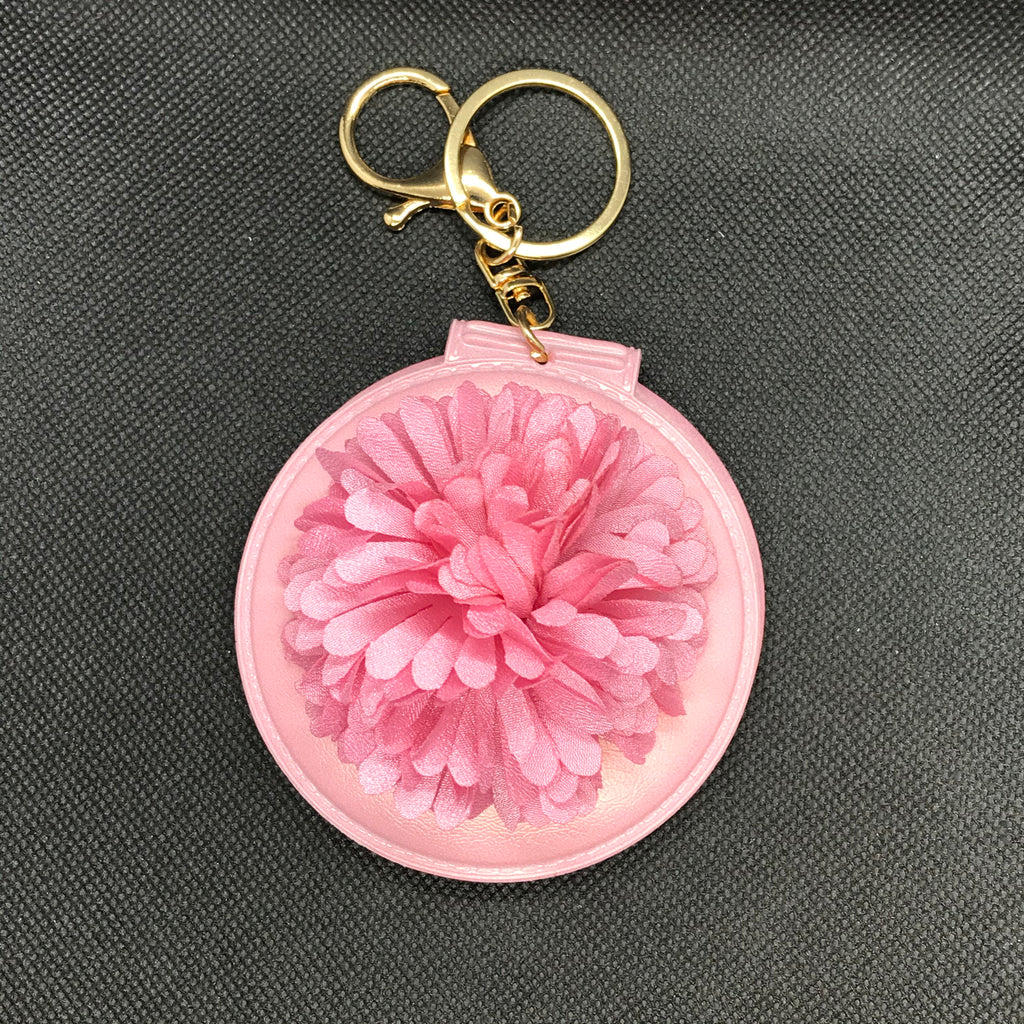 Flower Mirror Keychain