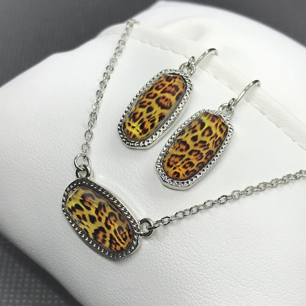 Leopard and Cheetah Necklace Set