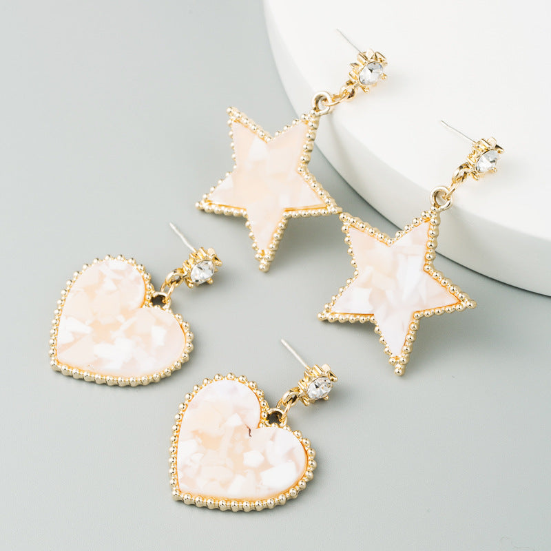 Estrella y Corazon Mio Earrings