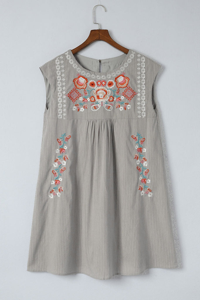 Embroidered Flower Dress