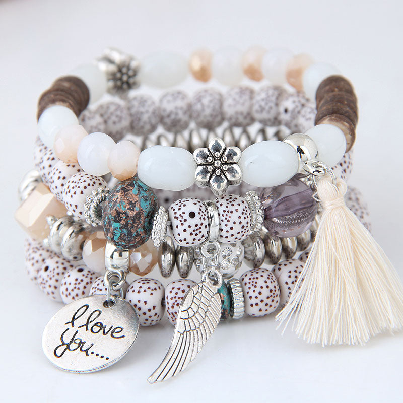 Girls Name Bracelet With Interchangeable Charms Unicorn Gift Set - Etsy