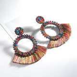 Multicolor Tassel Earrings