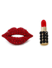 Cargar imagen en el visor de la galería, Kandy Red Lips Earrings