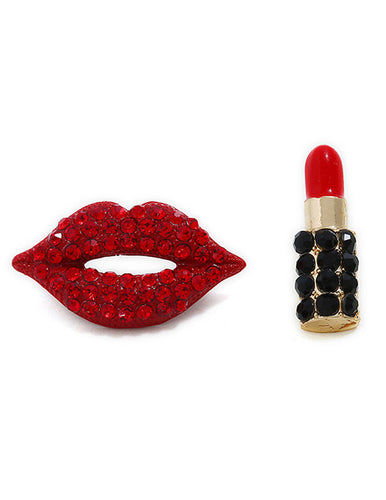 Kandy Red Lips Earrings