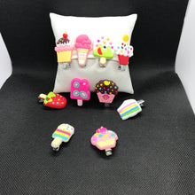 Cargar imagen en el visor de la galería, Cupcake &amp; Ice Cream Hairpin Set (10pc set)