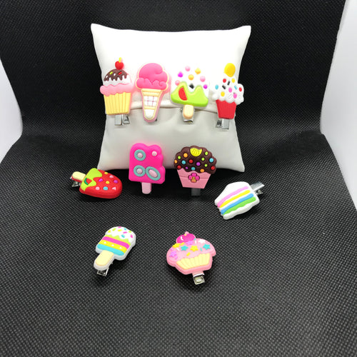 Cupcake & Ice Cream Hairpin Set (10pc set)