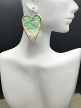 Load image into Gallery viewer, Anastasia Heart Dangle Earrings