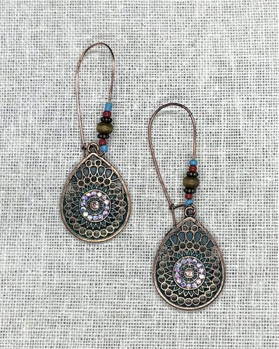 Vicky Vintage Beaded Earrings