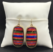 Load image into Gallery viewer, Sarape Gold Tone Earrings