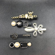 Load image into Gallery viewer, Pearl Hair Clips (5pc set)
