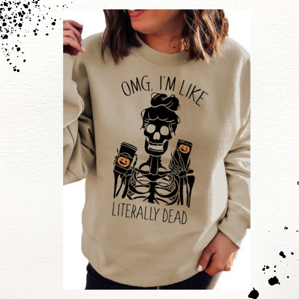 OMG Skeleton Pullover Sweater