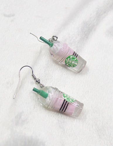 Pink Cup Earrings