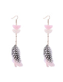 Francesca Tassel Feather Earrings