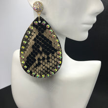 Load image into Gallery viewer, Sasha Snakeskin Earrings
