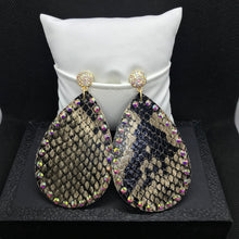Load image into Gallery viewer, Sasha Snakeskin Earrings